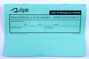 ÉPE-AD - Livret de réponses de l'enfant- français
