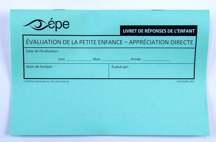 ÉPE-AD - Livret de réponses de l'enfant- français