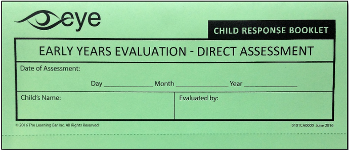 ÉPE-AD - Livret de réponses de l'enfant - Anglaise